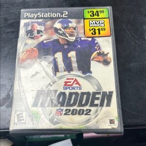 Madden NFL 2002 for PlayStation 2